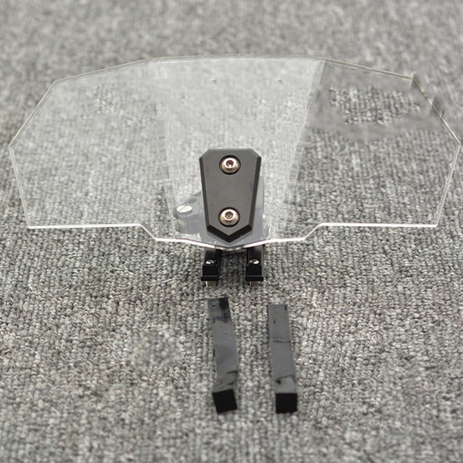 Universal Motorcycle Risen Windshield Windscreen Bracket Set Screen Protector Adjustment Lockable Clear
