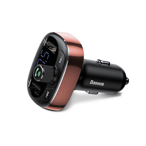 Baseus S-09 Car MP3 Player Bluetooth Car Kit FM Transmitter Wireless Radio Adapter 3.4A USB Charger Media Players Black
