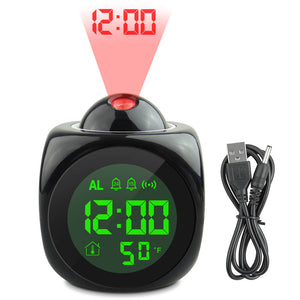 ZHAOYAO LED Display Modern Projection Clock Electronic Desktop Alarm Clock Digital Table Clocks