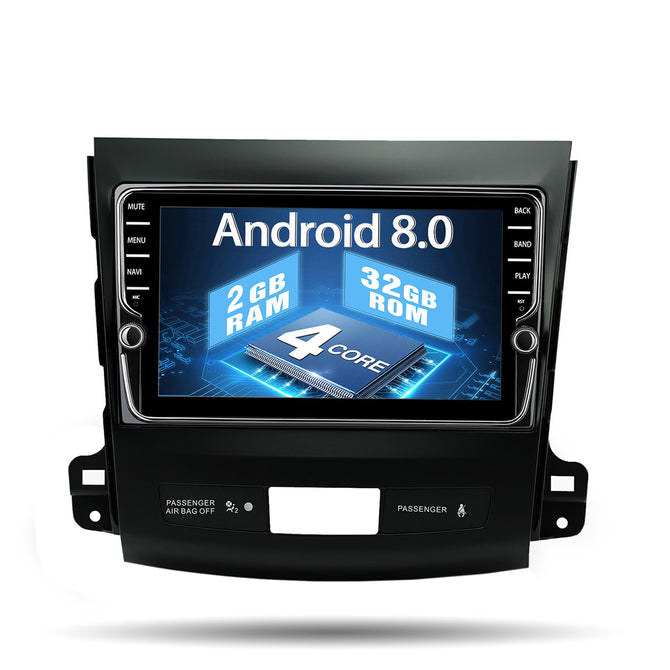Funrover 8" IPS Wi-Fi Car Player w/ Stereo GPS Navigation for Mitsubishi Outlander 2006-2014/Peugeot 4007/Citroen C-Cross