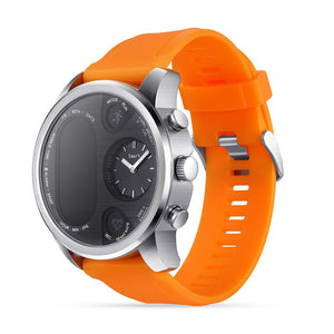 T3 Sport Hybrid Smart Watch, Stainless Steel Fitness Activity Tracker IP68 Waterproof Standby 15 Days BRIM Smartwatch Black