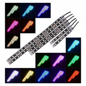 Motorcycle One Drag Six Colorful Waterproof LED Car Decoration Strip Lights Atmosphere Lamp 50W Multi