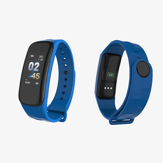 Wearpai WP106 Smart Wristbands Waterproof Silicone Watch Time Display Calories Bracelet Black