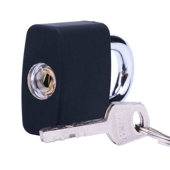 HakkaDeal Disc Type Transparent Padlock Exercise Lock (with silicone sleeve)
