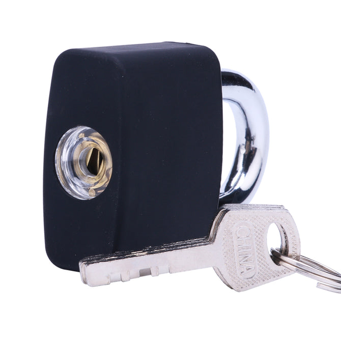 Lockmall Disc Type Transparent Padlock Exercise Lock (with silicone sleeve)
