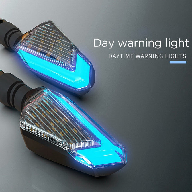 Super Bright 12V Daytime Running Light DRL, Turn Signal Warning Light For Motorcycle Red