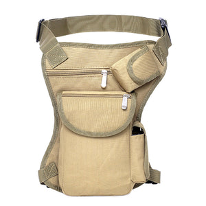 Outdoor Leisure Sports Leg Bag Cycling Canvas Hiking Waist Hanging Portable Tactical Multi-function Leg Bag