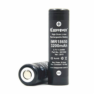 1 PCS KEEPPOWER IMR18650 3200mAh Li-ion Rechargeable Battery