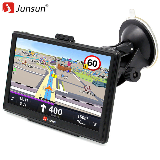 Junsun 7 inch HD Car GPS Navigation FM Bluetooth AVIN Navitel 2018 latest Europe Map Sat nav Truck gps navigators automobile