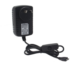 Geekworm DC 5V 3.0A Power Supply Micro USB AC Charger for Raspberry Pi 3 Model B+plus/3B/2B/B+/A/Rpi Zero/ Zero W
