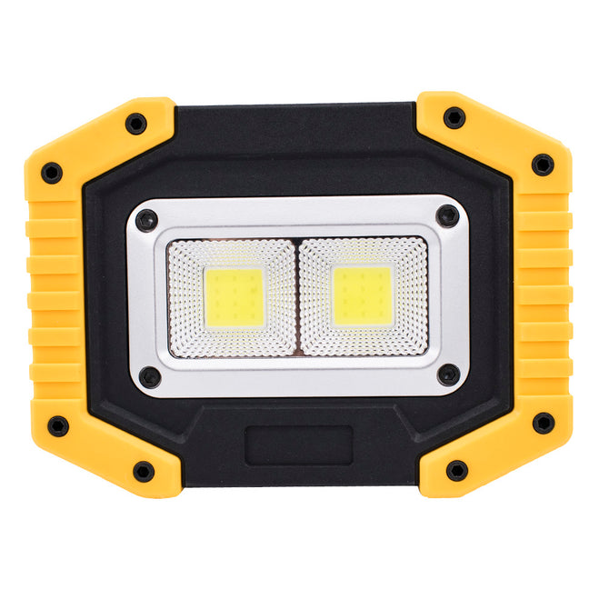 Ismartdigi i-840 USB Rechargeable 10W 5V Super Slim 3.8cm LED Flashlight Floodligh tYellow