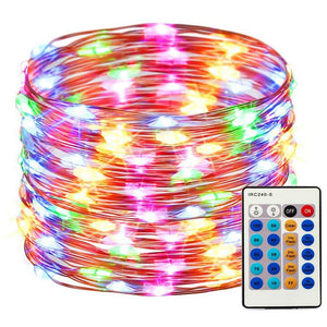 165ft 500 LED String Lights Copper Wire LED Lights Dimmable with Remote Control, Waterproof Fairy Lights Outdoor