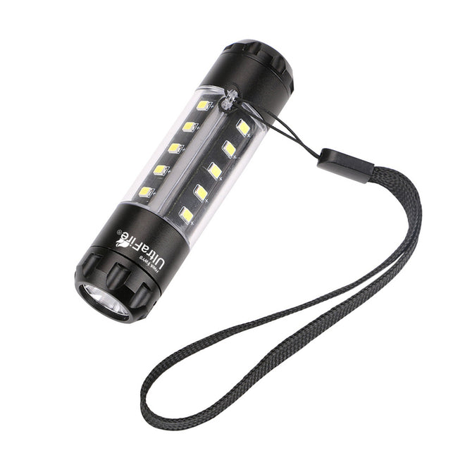 UF-AK39 Mini Portable Flashlight Torch Light with Strap