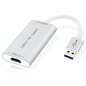 High Speed USB3.0 HD Capture Dongle, HDMI to USB 3.0 Adapter Converter, HDMI Video Cable Capture Device for PC Plug & Play