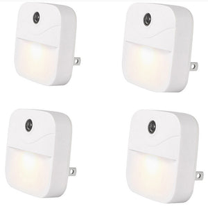 Light Sense Night Light LED Light Sense Night Light Aisle Lamp Intelligent LED Night 4 PCS/Set US Plug
