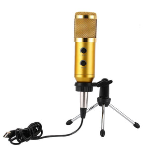 JEDX USB Microphone MK-F600TL Studio Professional Condenser Wired Microphone With Stand For Karaoke Video Recording PC