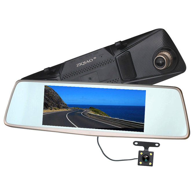 ZIQAO X680 Dash Cam 7 inch IPS Touch Screen 1080P Dual Lens DVR