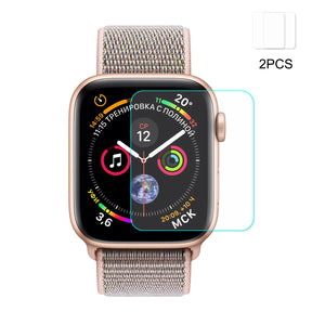 2Pcs Hat-Prince Ultra Thin Clear Tempered Glass Screen Protector Film for Apple Watch Series 4 40mm