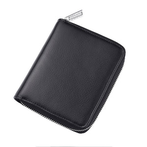 JIN BAO LAI Leather RFID Long Zipper Wallets Large Capacity Organizer Credit Card Holder Travel Passport Purse