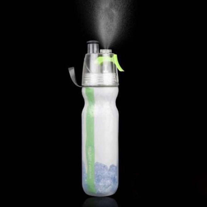 Qhui Sports Spray Water Bottle Kettle, Portable BPA Free Leak Proof Hiking Bicycle Cycling 500ML Drinking Bottle Shaker Green