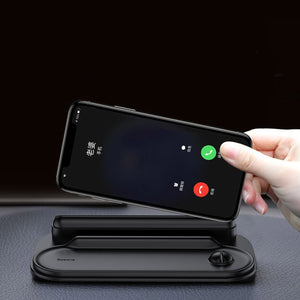 BASEUS Universal Multi-function Desk Phone Holder Car Silicone Temporary Parking Phone Number Board Holders Black