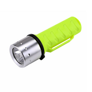 ZHISHUNJIA YH8451 T6 Waterproof 1200LM 3-Mode LED Diving Flashlight - Green