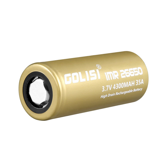 GOLISI S43 IMR 26650 4300mAh 3.7V 35A High Drain E-CIG Rechargeable Battery for VAPE Flashlight Headlamp Toy