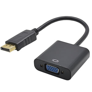 BSTUO Display Port DP to VGA 1080P Converter Adapter - Black