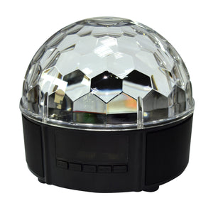 LED Music Crystal Magic Ball Light, MP3 USB Bluetooth Disco DJ Stage Light w/ Remote Control
