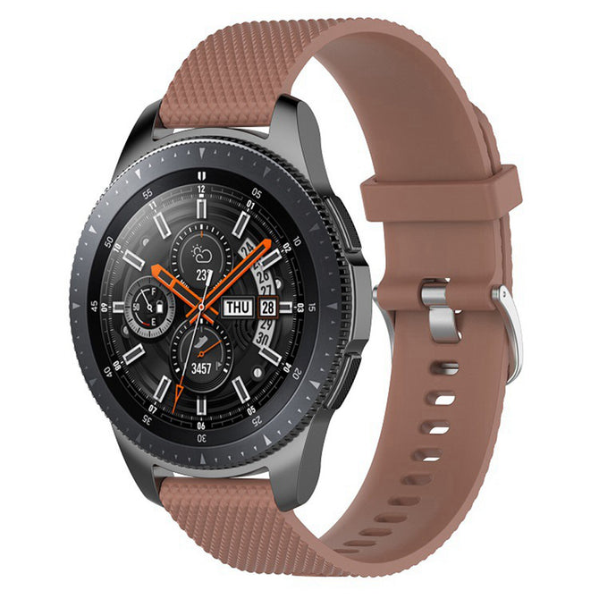 IMOS Replace Smart Watch Silicone Strap For Samsung Galaxy Watch 46mm / SM - R800 / SM - R805 - Coffee