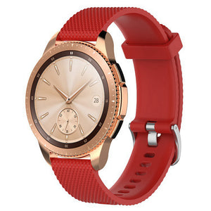 IMOS Replace Smart Watch Silicone Strap For Samsung Galaxy Watch 42mm / SM - R810 / SM - R815 - Red