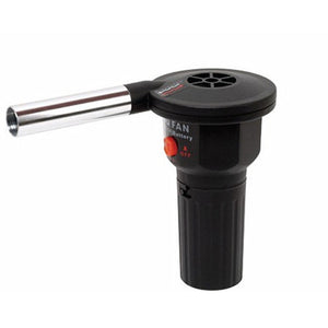 Portable Fire Blower, Battery Powered BBQ Grill Fan Air Blower For Outdoor Camping Picnic Charcoal Grill Barbecue Black