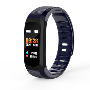 DMDG Smart Bracelet Fitness Tracker Heart Rate Waterproof Smart Band Multi-sport Call Reminder Wristband For Android iOS - Blue