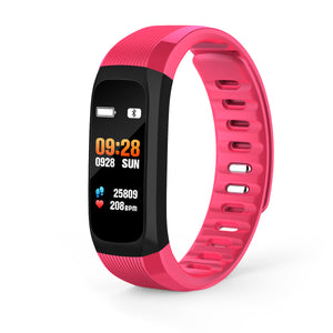 DMDG Smart Bracelet Fitness Tracker Heart Rate Waterproof Smart Band Multi-sport Call Reminder Wristband For Android iOS-Pink