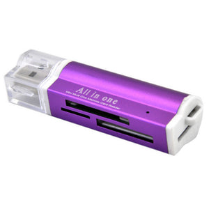 Quelima Metal Multi-function High-Speed SD TF MS M2 Card Reader