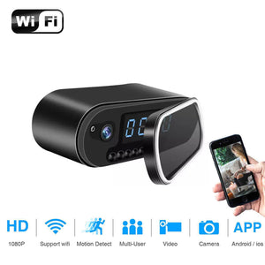 ESAMACT H.264 Table Clock Mini Camera 1080P HD IP P2P DVR Camcorder Alarm Night Vision Motion Sensor Remote Monitor Micro Cam