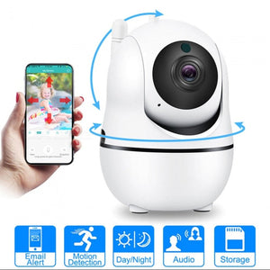 ESAMACT HD Cloud Wireless IP Camera, Intelligent Auto Tracking Home Security Surveillance CCTV Network Wi-Fi Camera