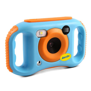 AMKOV CDE7 Portable Cute Wi-Fi Children\'s Camera With 1.77 Inches Color LCD Display Blue