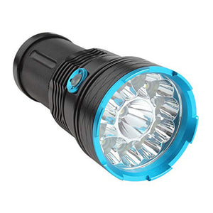 AIBBER TONE Tactical 12-LED CREE XM-L T6 Flashlight Torch, Waterproof Powerful High Lumens Self-Defense Handheld Searchlight