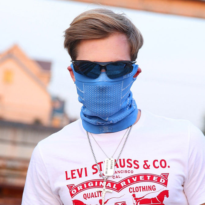 New Multi Function Fahion Outdoor Cycling Face Mask Windproof Breathable Warm Magic Handband Neckerchief Black