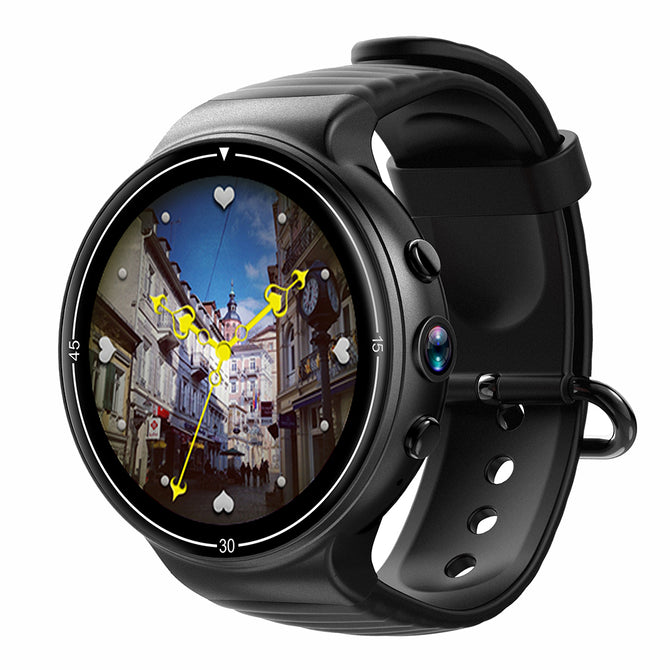 JSBP I8 4G Android 7.1 Smart Watch w/ 1GB 16GB, GPS, WIFI Hotspot,Google Voice,Gesture for Android&IOS Smartphone -Black