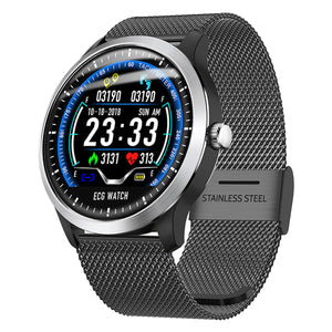 DMDG Smart Watch Bracelet ECG Heart Rate Measurement Sports Wristband Fitness Tracker for Android IOS-Black