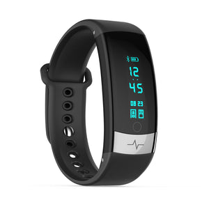 QS03 ECG Smart Bracelet Touch Sports Wrist Watch Heart Rate Blood Pressure Monitoring - Black
