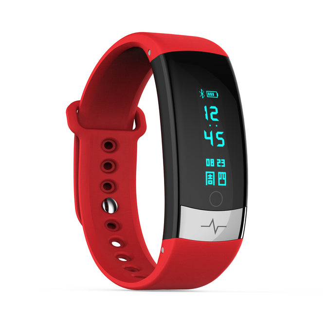 IMOS QS03 ECG Smart Bracelet Touch Sports Wrist Watch Heart Rate Blood Pressure Monitoring - Red