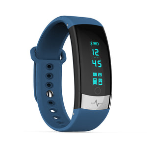 IMOS QS03 ECG Smart Bracelet Touch Sports Wrist Watch Heart Rate Blood Pressure Monitoring - Blue