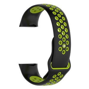 IMOS Replace Smart Bracelet Color Mixing Strap For Fitbit Charge3 - Black +Green