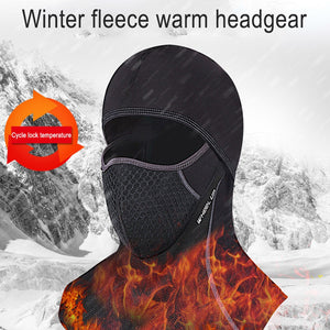 Wheel Up Cycling Ski Full Face Mask Motorcycle Bandana Hood Neck Dustproof Winter Fleece Masks Thermal Face Shield Cap Black