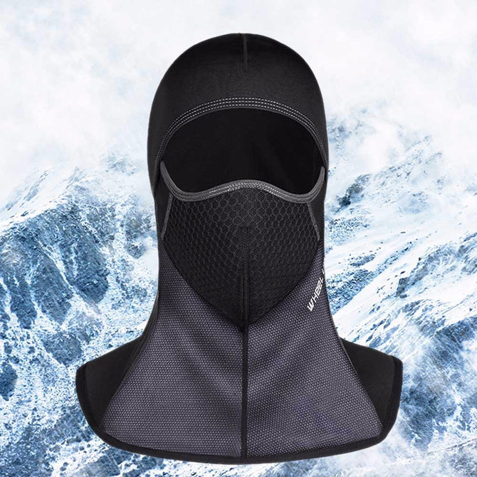 Wheel Up Winter Motorcycle Cycling Face Mask Breathable Windproof Outdoor Sport Warm Headgear Raikage Zipper Black