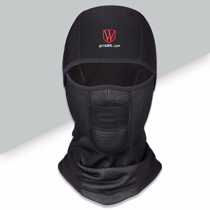 Wheel Up Winter Motorcycle Cycling Face Mask Breathable Windproof Waterproof Outdoor Sport Warm Headgear Shadow Ninja Black