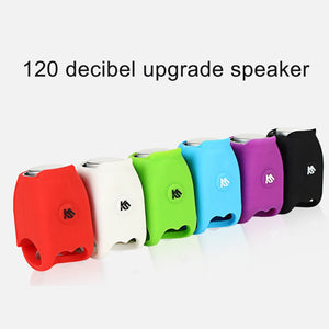 Electric Bike Bicycle Horn Alarm Bell, Safety MTB Cycling Handlebar Bell, Silica Gel Ring Bicycle Accessories Blue